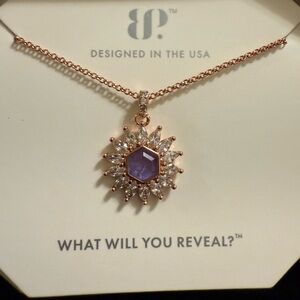 BP "Glitz and Glam" Lavender Fluorite fuzed with Genuine Quartz on Rose Gold